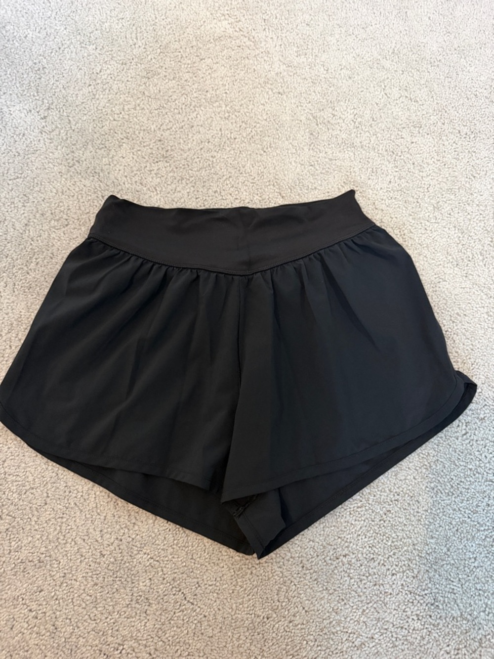 aerie Black Layered Athletic Shorts